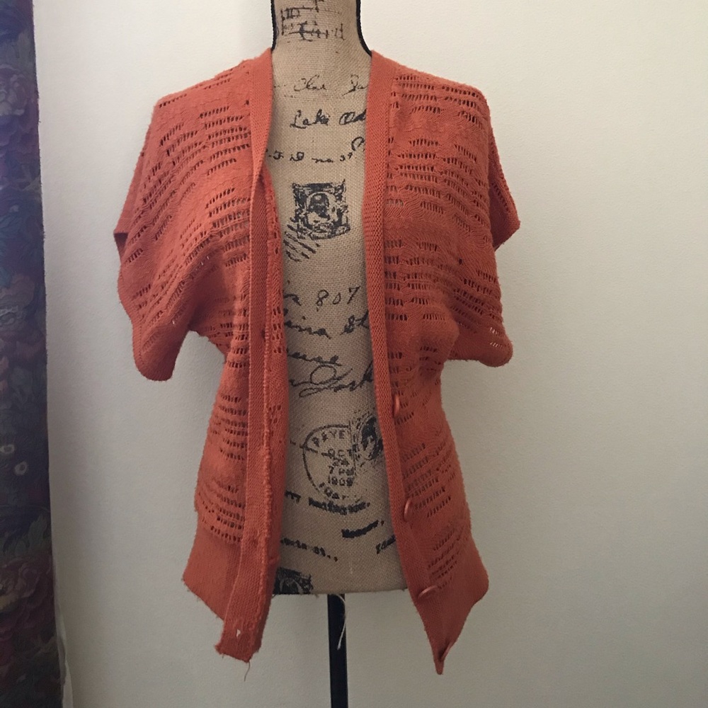 Charlotte Russe Burnt Orange Cardigan